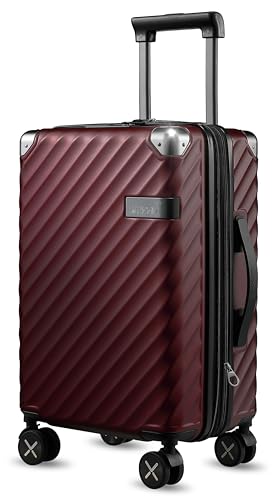 LUGGEX 3 Piece Luggage Sets with Spinner Wheels - 100% Polycarbonate Expandable Hard Suitcases with Wheels - Travel Luggage TSA Approve (Black