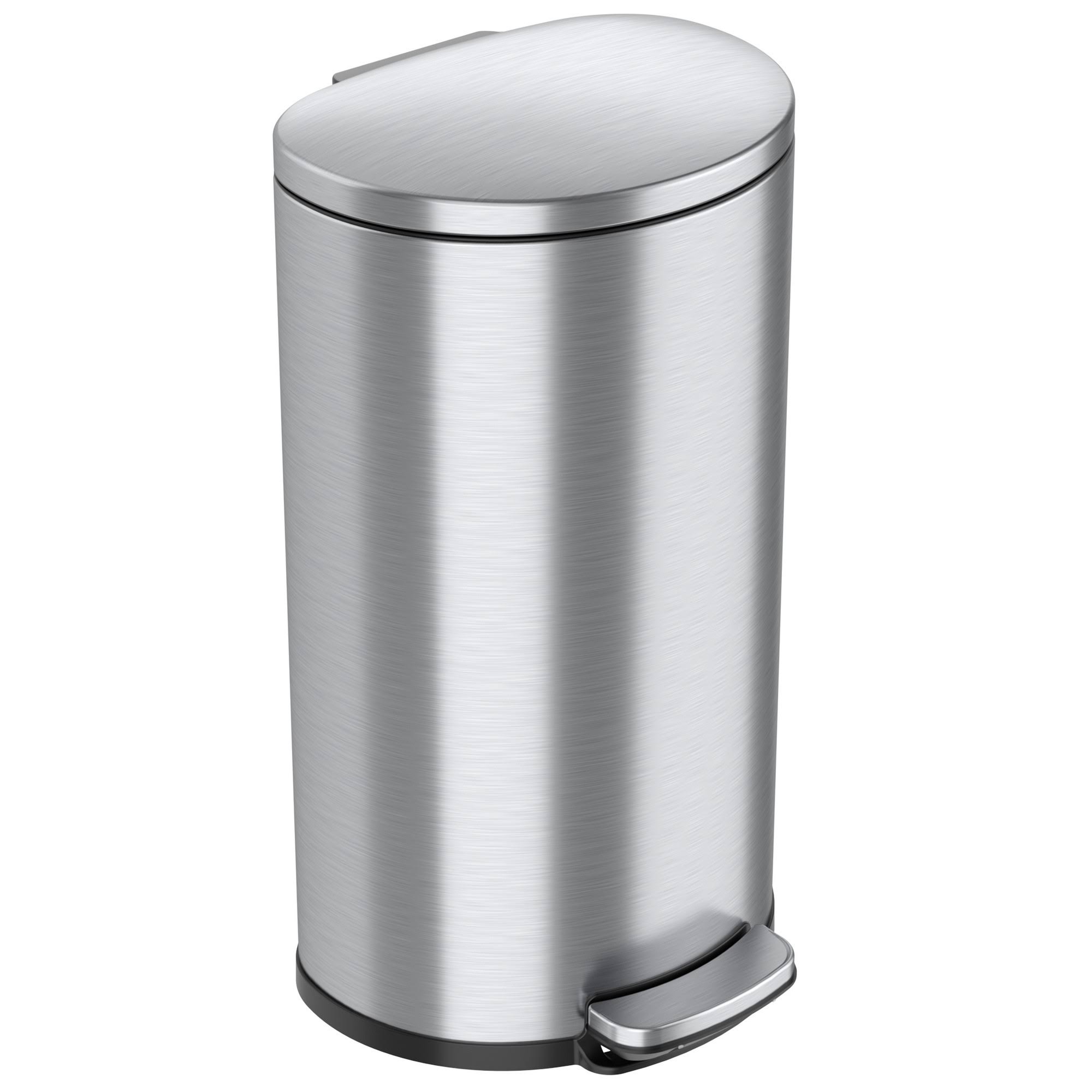iTouchless SoftStep 8 Gallon Kitchen Step Trash Can with Odor Filter u0026 Removable Inner Bucket, Stainless Steel, 30 LITER Sem