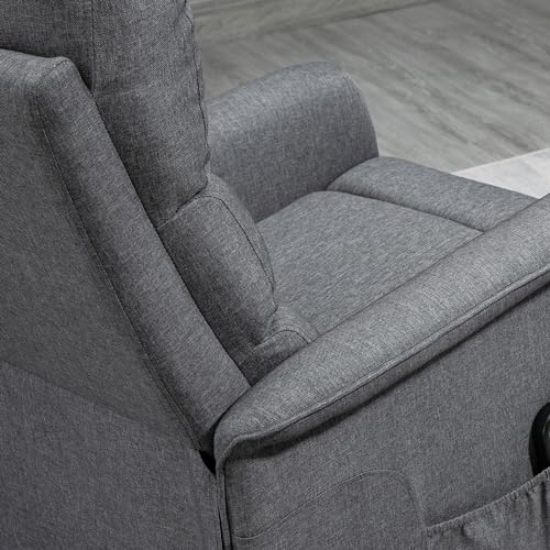 HOMCOM Power Lift Recliner Chair for Elderly, Easy Assembly, Fabric Lift Chair for Adults, Recliner Sofa with Remote Control