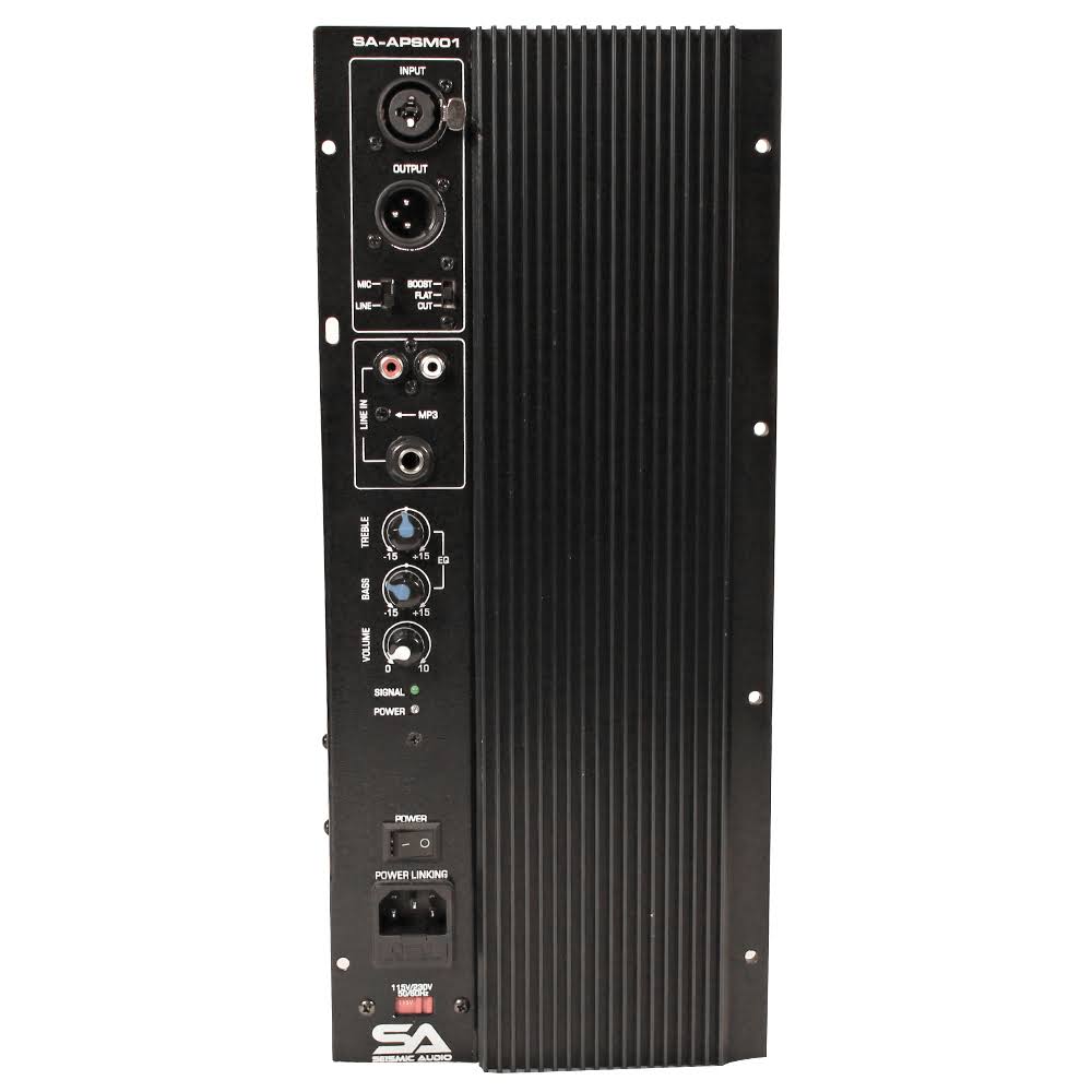 Seismic Audio - SA-APSM01 - Class AB Bi-Amp Plate Amplifier for Pa/dj Speaker Cabinets and Loudspeakers
