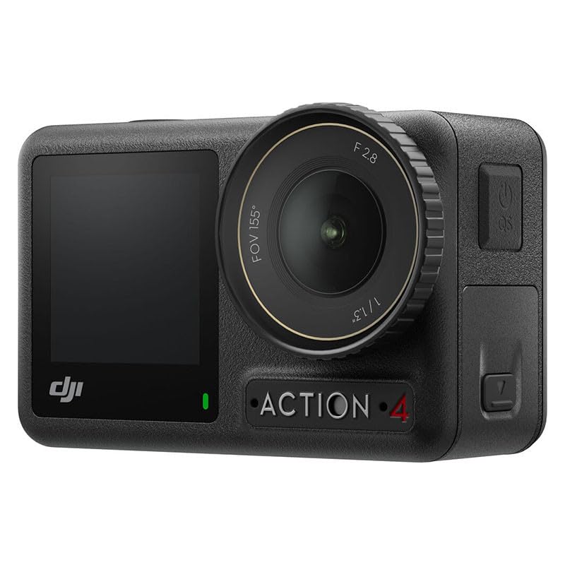 DJI Osmo Action 4 Standard Combo, 4K/120fps Waterproof Action Camera with a 1/1.3-Inch Sensor, Stunning Low-Light Imaging
