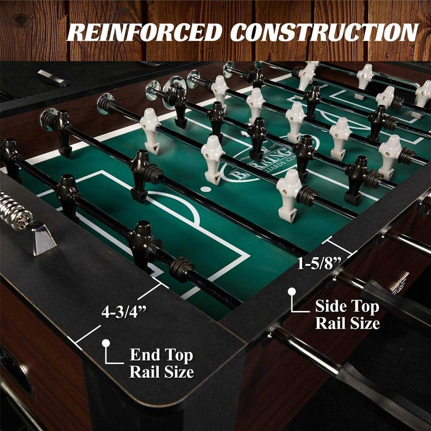 Barrington 56 inch Premium Furniture Foosball Soccer Table - Sports Supplies Online Store