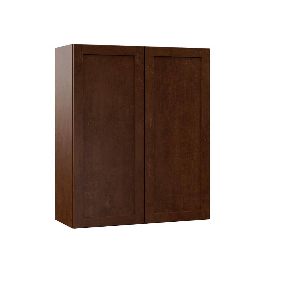 Hampton Bay Designer Series Soleste Assembled 30x36x12 in. Wall Kitchen Cabinet in Spice