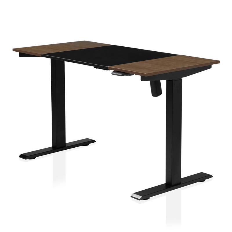 Furniture of America Edison Modern Metal 2-Piece Desk and Chair Set in Black - IDF-7001B-6022B