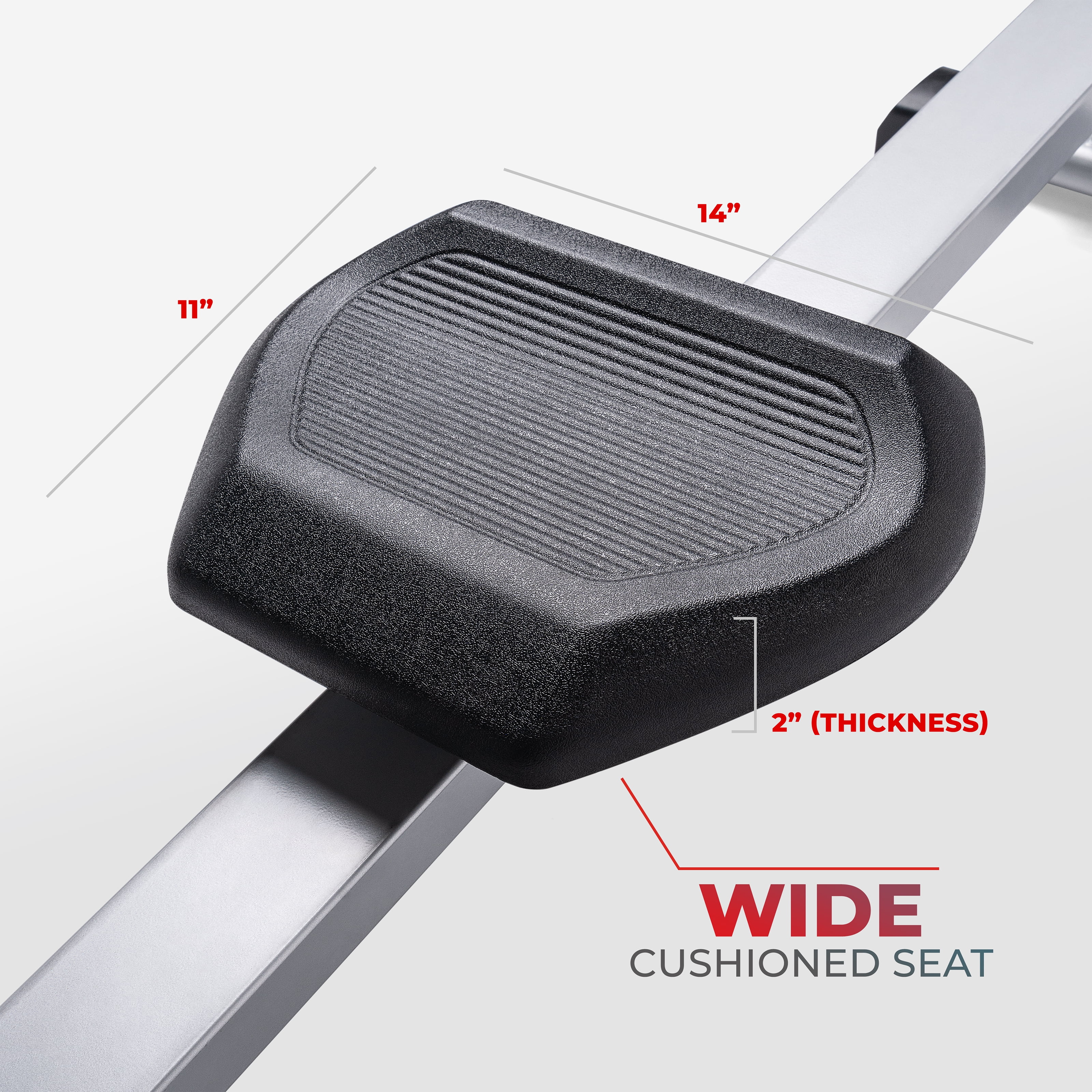 Sunny Health & Fitness Smart Magnetic Rowing Machine with Extended Slide Rail with Optional Exclusive SunnyFit® App Enhanced Bluetooth Connectivity