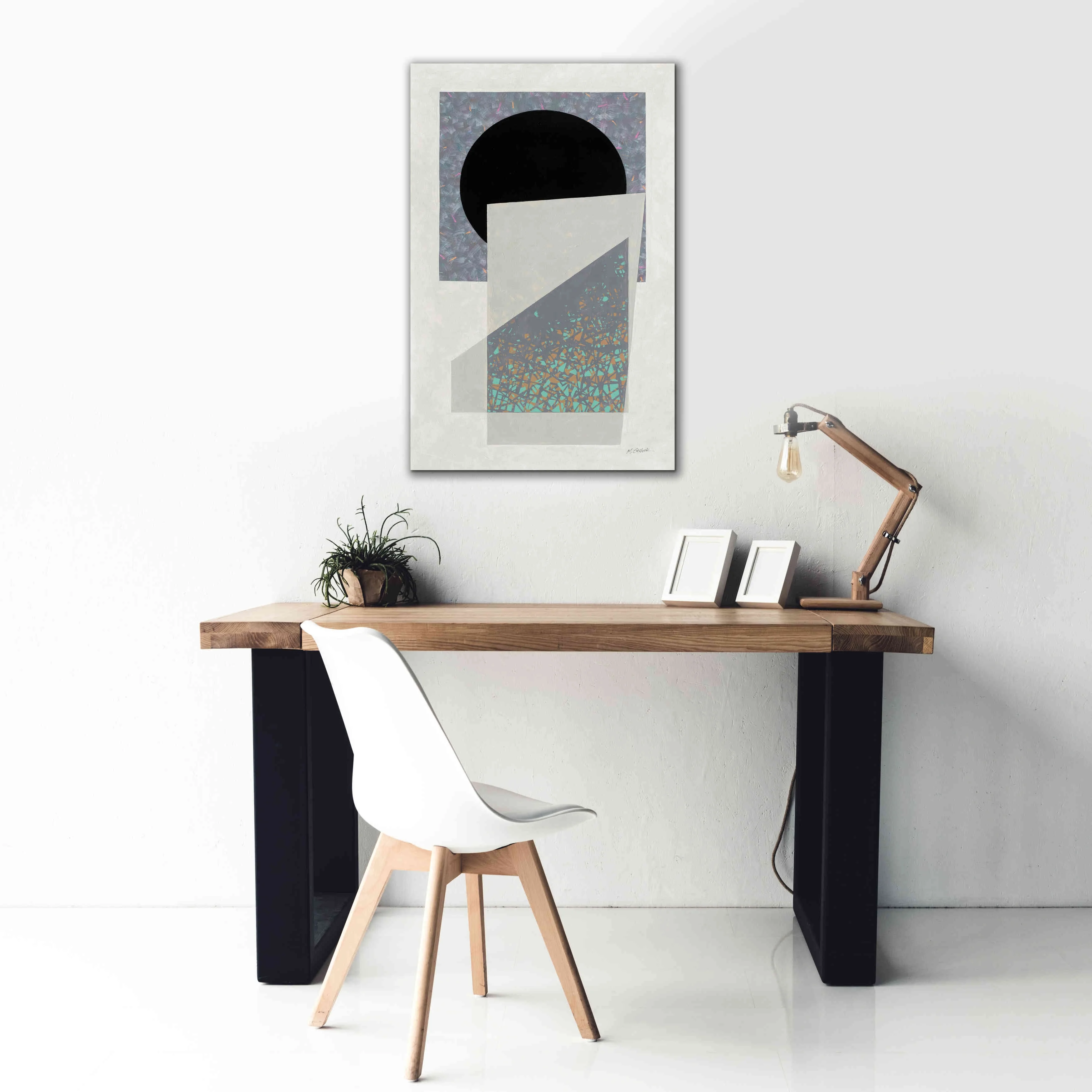 Epic Graffiti 'Full Moon I V2' by Mike Schick, Giclee Canvas Wall Art, 26"x40"