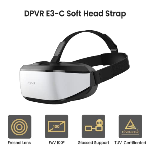 DPVR E3C Virtual Reality Headset, VR Set for Business of Egg Seats Headset, VR Simulator Riders, Moto, Time Machine 6 Seats and VR Flying