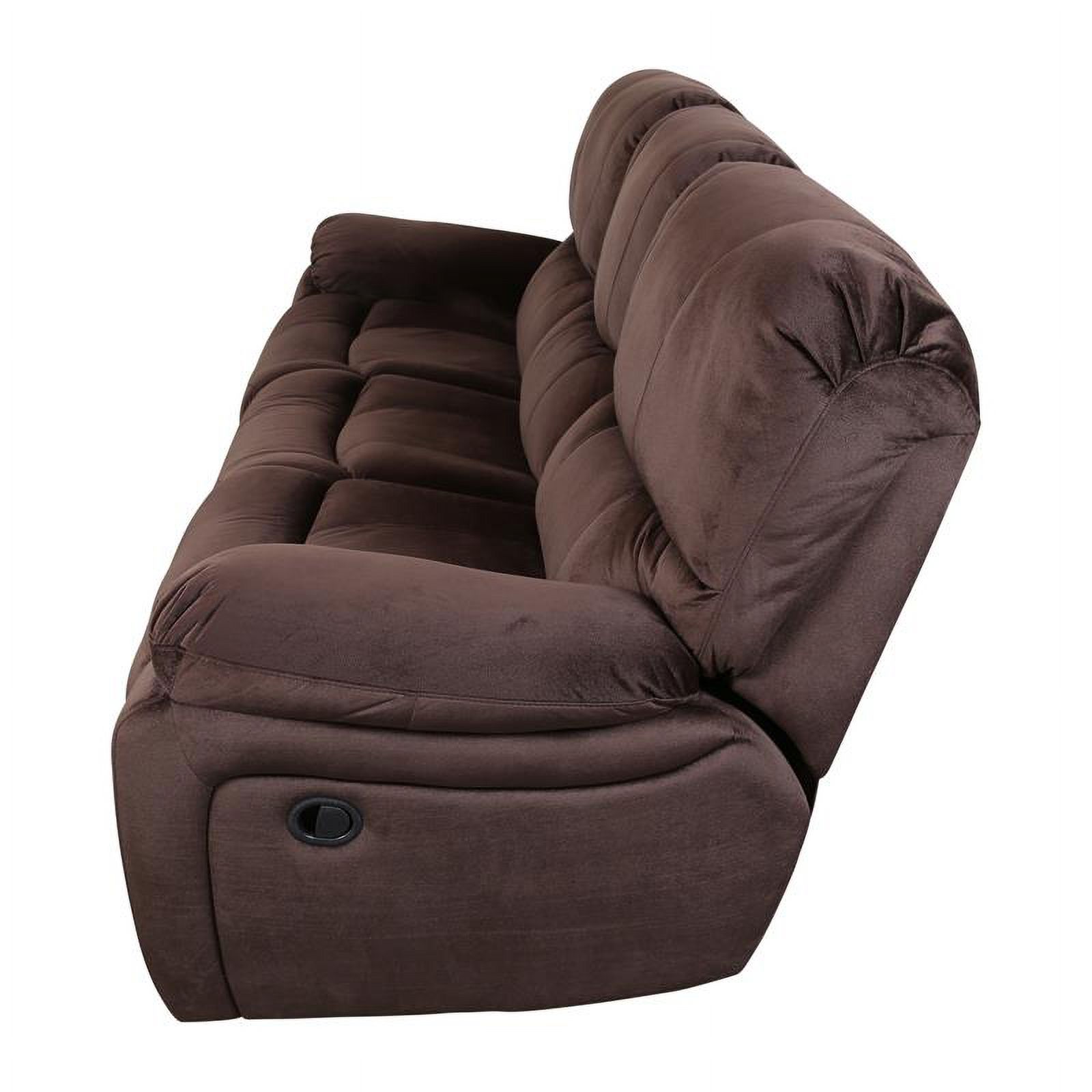 Corvallis Transitional Reclining Sofa - Chocolate