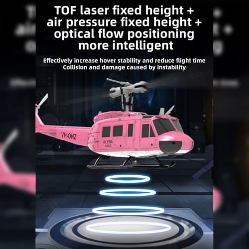RC Helicopter for Adult, UH-1 Huey Remote Control Helicopter C032 1/48 Scale 2.4G 6CH RC Airplane Model