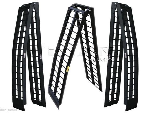 Titan 10& Aluminum Wide Truck Loading Ramp Motorcycle Harley Cruiser ATV 120-MS
