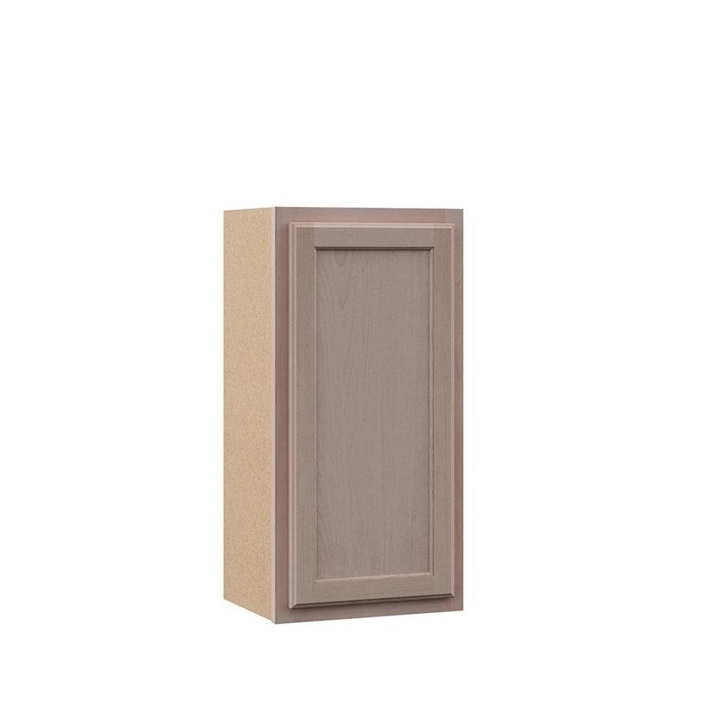 Hampton Bay Hampton Assembled 15x30x12 in. Wall Kitchen Cabinet in Unfinished Beech