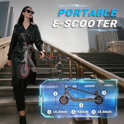 Electric Scooter for Kids 10+, 350W Motor, Max 12Miles Long Range, 19 MPH Max Speed, 8.5" Solid Tire
