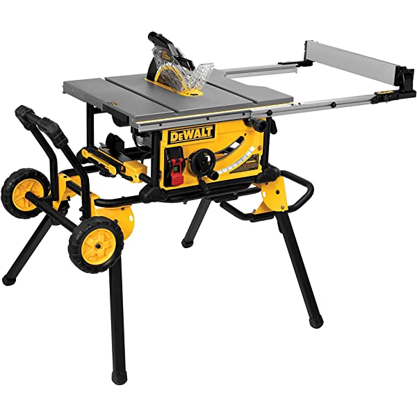 DEWALT 10-Inch Table Saw, 32-1/2-Inch Rip Capacity (DWE7491RS) 10-Inch Tablesaw w/Stand Tablesaw