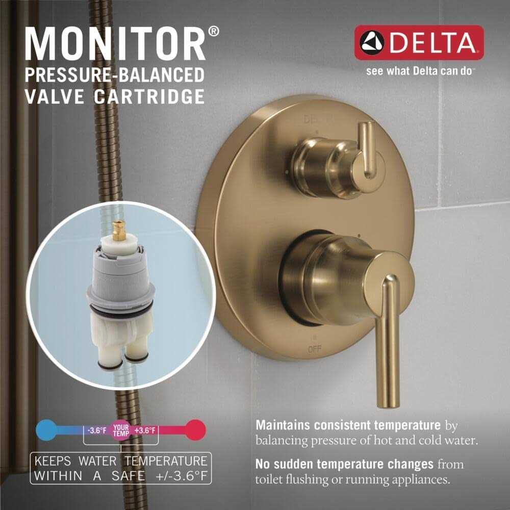 Delta Modern Raincan Square Shower System Rain Shower Head with Handheld Spray - Shop Hardware Tools Online Store