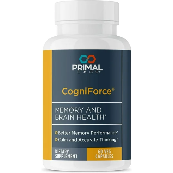 Primal Health CogniForce - Memory & Brain Health - Acetyl L-Carnitine Formula - Better Cognitive Performance