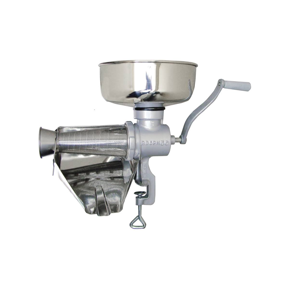 Omcan, 21105, Manual Tomato Squeezer with Stainless Steel Bowl
