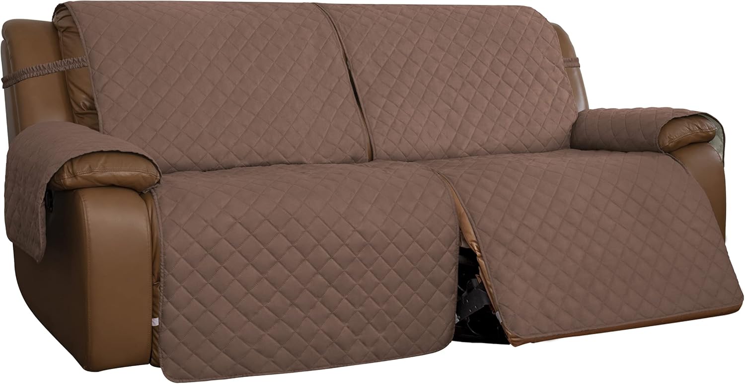Easy-Going Recliner Sofa Cover, Reversible Couch Cover for Double Recliner, Split Sofa Cover for Each Seat