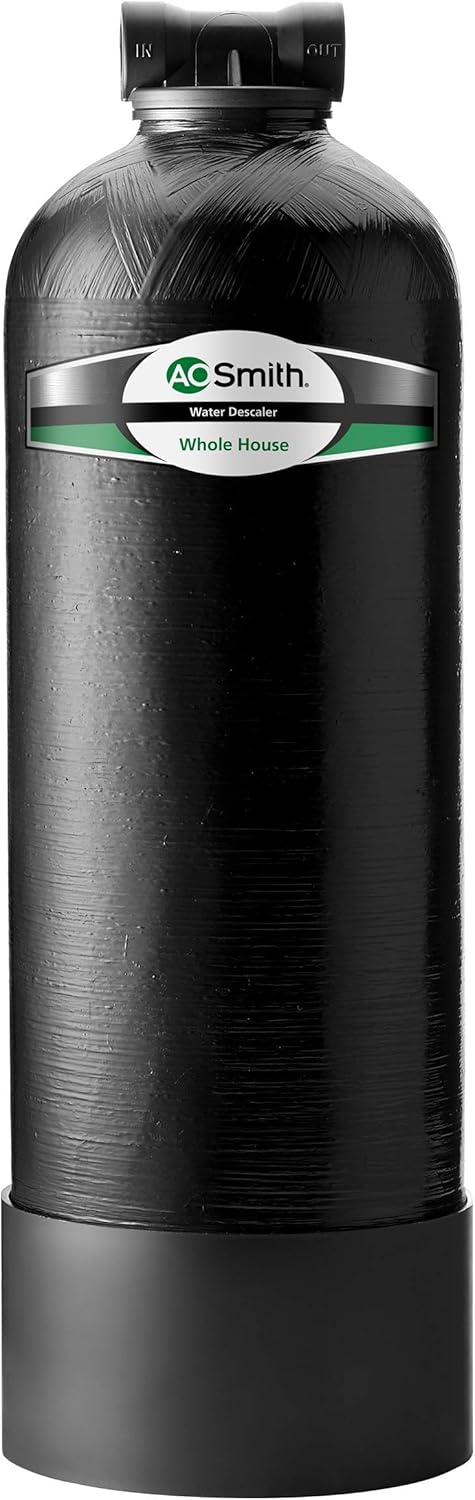 AO Smith Whole House Water Softener Alternative - Salt Free Descaler System for Home - Works with City & Well Water Filters - 6yr, 600,000 Gl