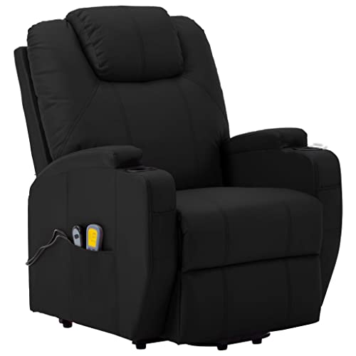 vidaXL Electric Power Lift Massage Chair with Manual Recline, 6-Point Vibration Massage