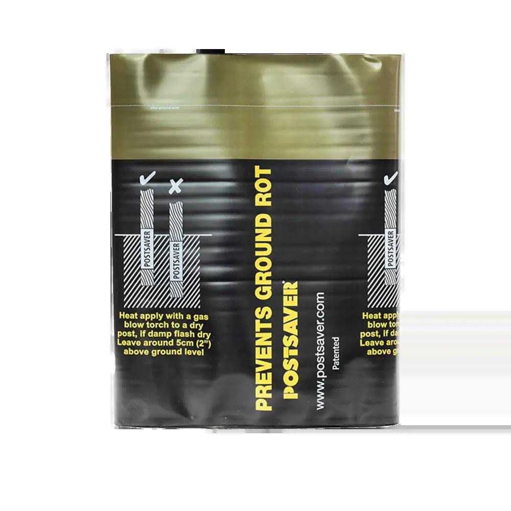 Postsaver Rot Protection Post Wrap and Tack 180-in Black/Green Composite Post Sleeve For Wood Fence - Shop Hardware Tools Online Store