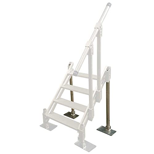 Patriot Docks Aluminum Dock Stairs (2 Step w/ 1 Handrail) (10922)