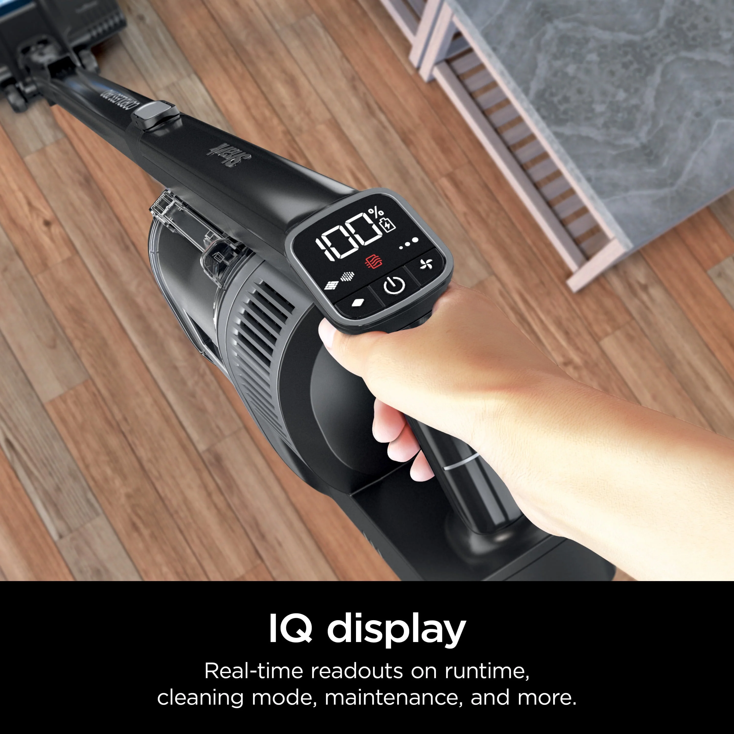 Shark® Cordless Pro Stick Vacuum Cleaner with Powerfins Brushroll, Crevice Tool & Dusting Brush Included, HEPA Filtration, 40-min Runtime, WZ531H