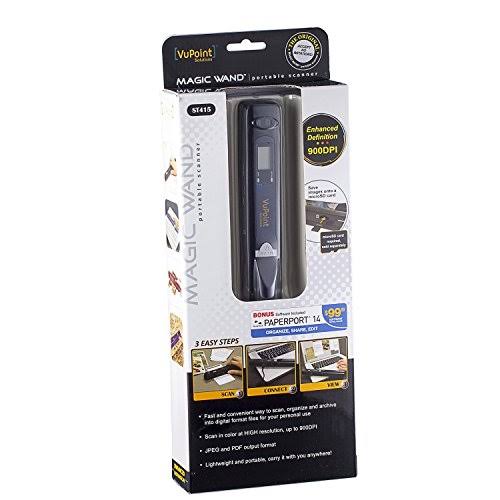 Vupoint PDS-ST415-VPS Magic Wand Portable Scanner (900 dpi Version) - Black