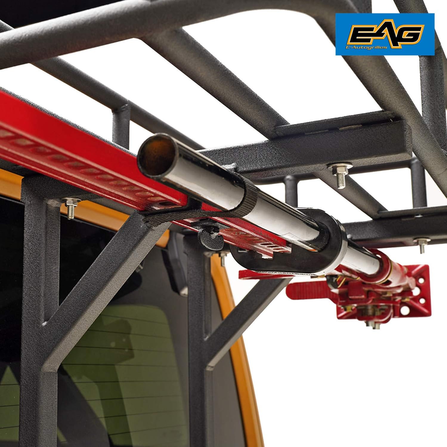 EAG Rear Cargo Carrier Basket on OE Tailgate with Jack Mount Compatible with 2018-2021 Wrangler JL