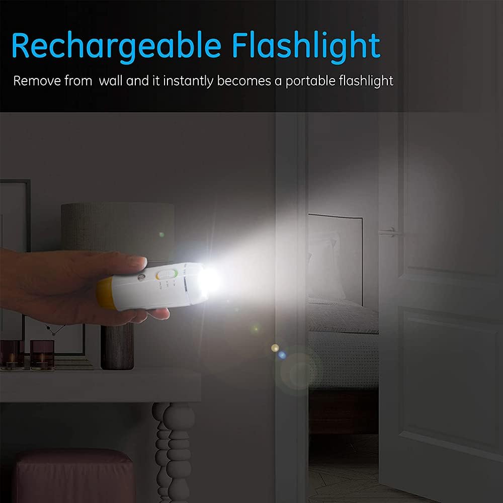 Emergency Lights for Home 2 Pack Compact Rechargeable LED Flashlight