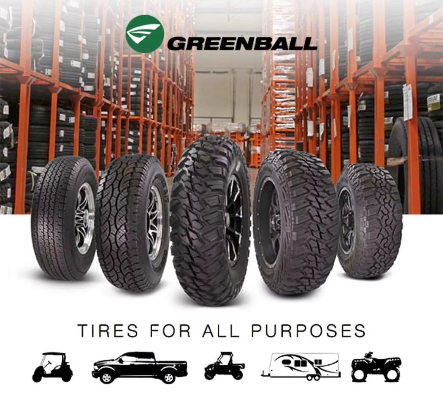 Greenball Greensaver Plus GT 205/65-10 4 PR Golf Cart Tire (Tire Only)