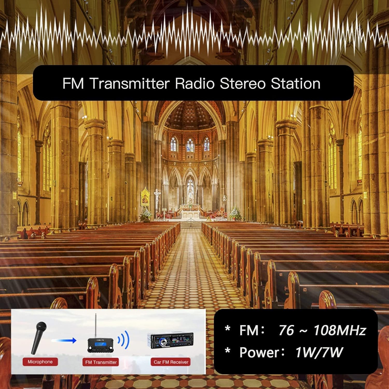 RICHRYCE FM Transmitter for Church
