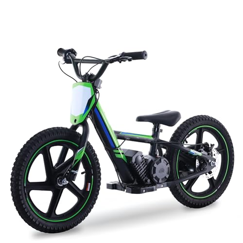 OLALA Electric Dirt Bike for Kids Aged 3-6, 170W Racing Grade Electric Motorcycle, New Aluminum Frame with 2 Power Modes, 24V Detachable Battery