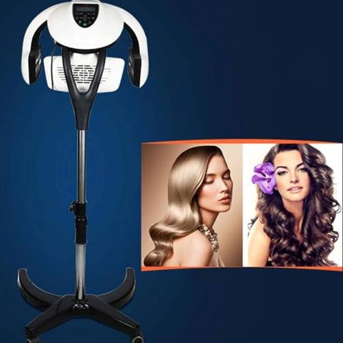 Hair Color Processor Wall Mount Hair Dryer Processor, 800W Salon Rolling Hood Hair Dryer