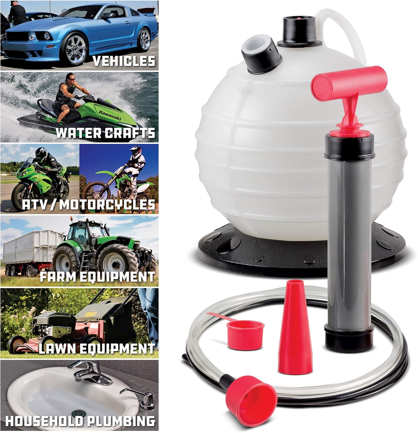 Powerbuilt (647570 Oil/Fluid Extractor - 6.3 Quart Capacity Pack of 2