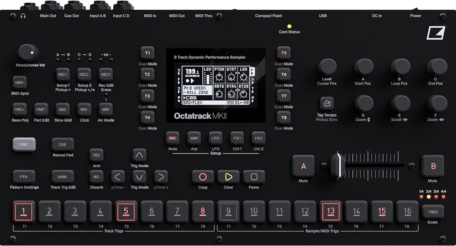 Elektron Octatrack MKII 8-track Performance Sampling Workstation/Sequencer - Black