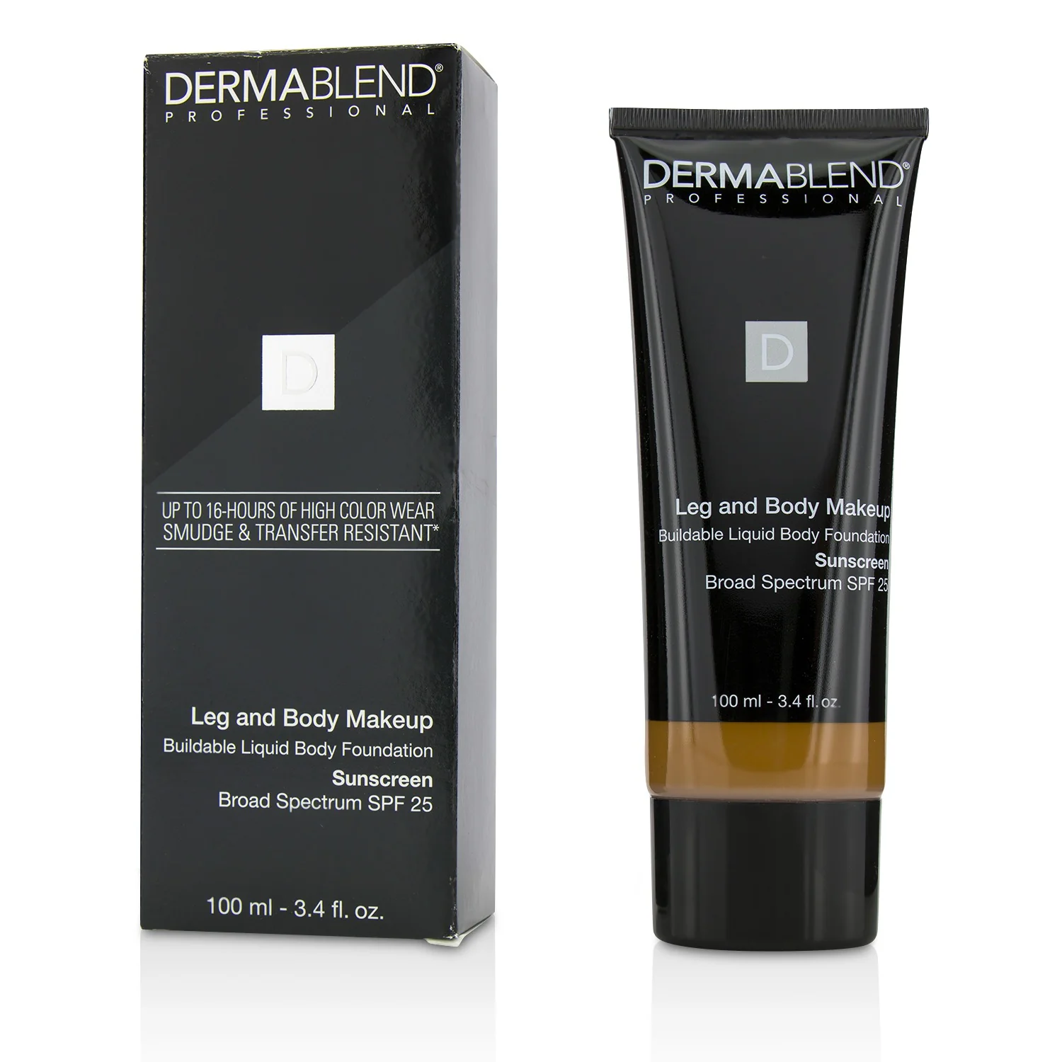 Dermablend Leg and Body Make Up Buildable Liquid Body Foundation Sunscreen Broad Spectrum SPF 25 - #Light Beige 35C 100ml/3.4oz