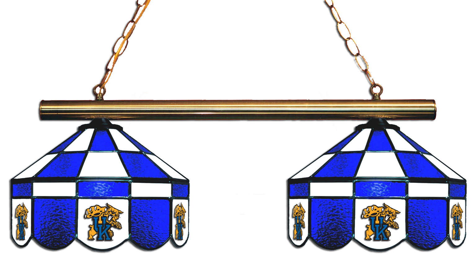 Kentucky Wildcats Stained Glass 2-Light Executive Game Table Light
