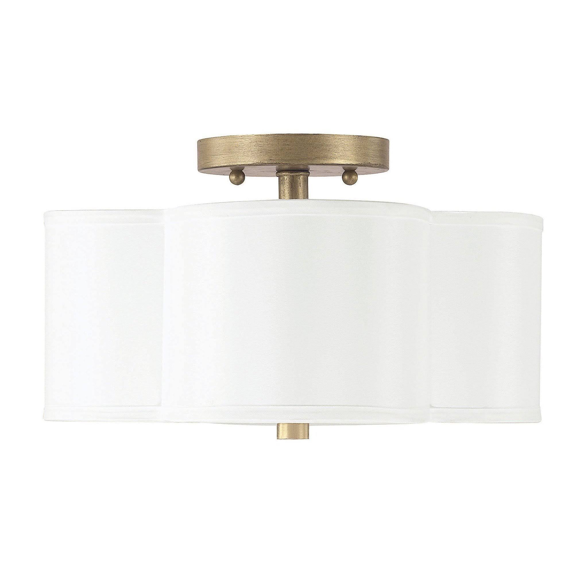 Capital Lighting 4452BG-557 - Quinn 2 Light Semi-Flush, Brushed Gold