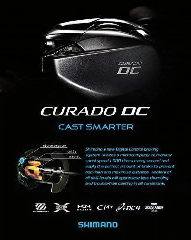 Shimano Fishing CURADO DC 150HG Low Profile Reels [CUDC150HG]