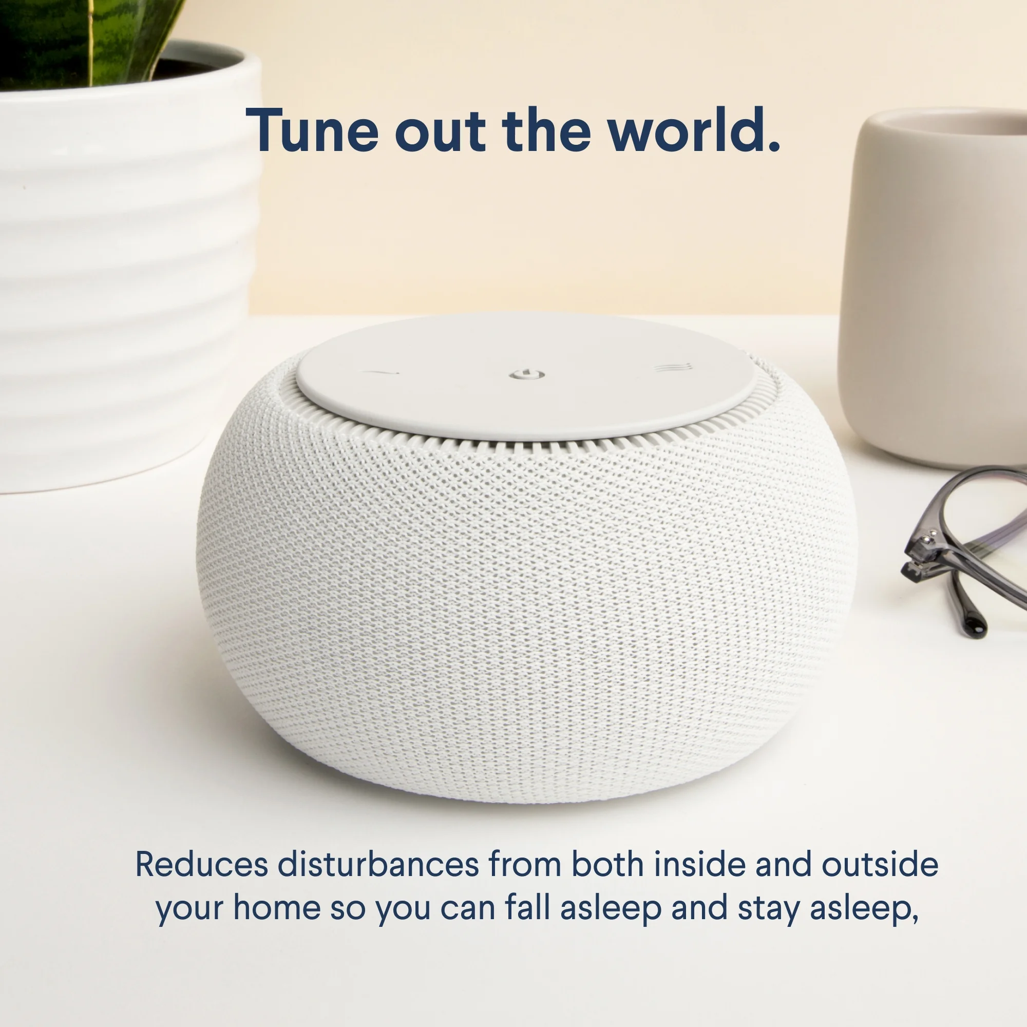 SNOOZ Pro - Smart White Noise Machine – Real Fan Inside, Non-Looping White Noise, Adjustable Tone & Volume – App-Based Remote Control, Sleep Timer