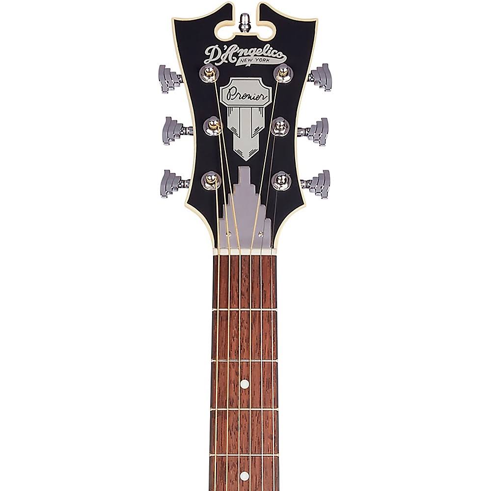 D&Angelico Premier Series Gramercy CS Cutaway Orchestra Acoustic-Electric Guitar Matte Black