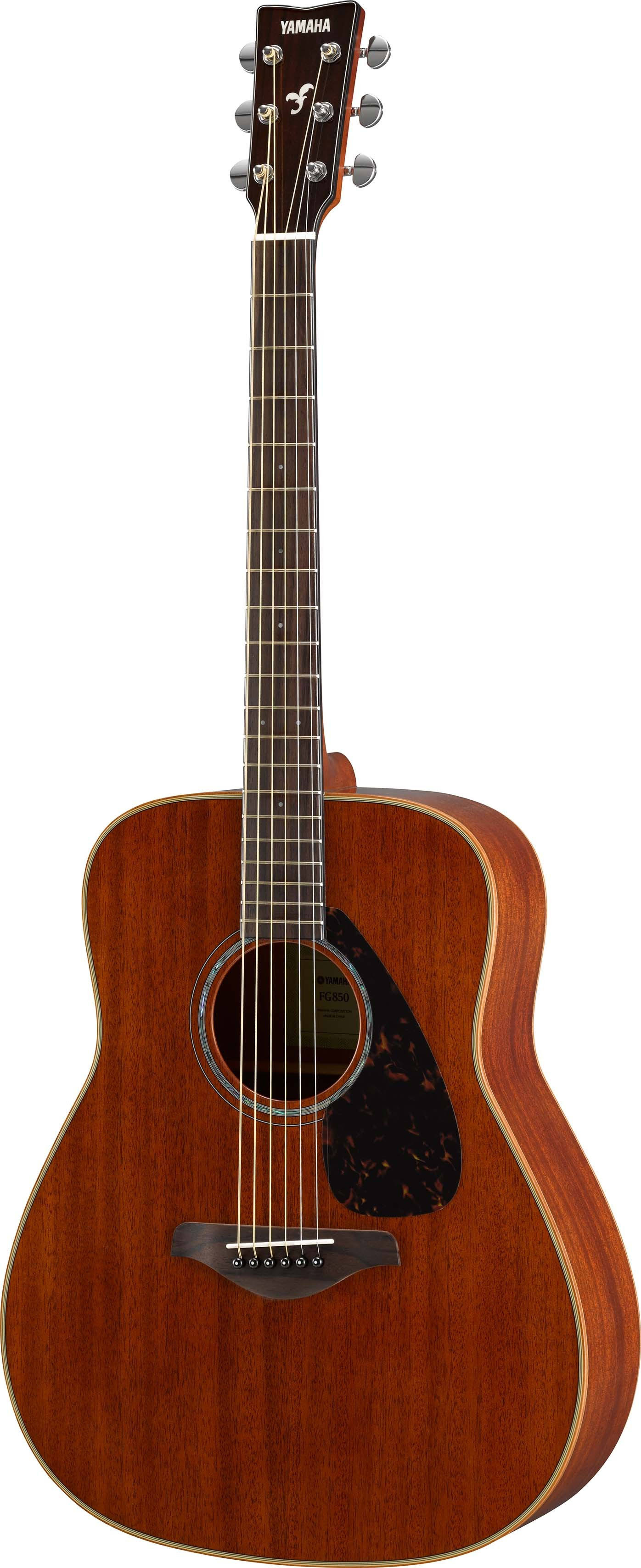 Yamaha FG850 Solid Mahogany Top Acoustic Guitar Natural - Avayadevconnect