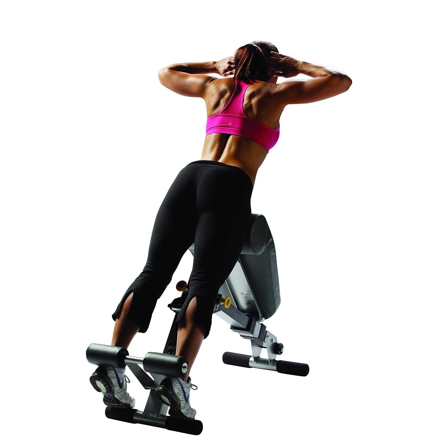 HOIST Fitness Hf-4263 Dual Adjustable Ab/Back Hyper Roman Chair Exercise Bench - Sports Supplies Online Store