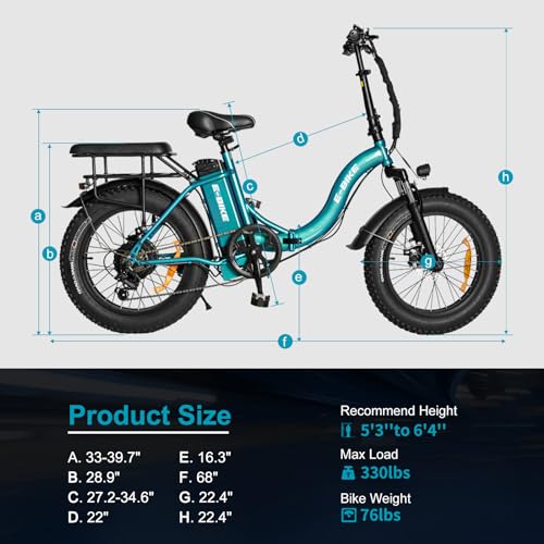 Electric Bike for Adults, 500W/750W Long Range Foldable Ebike with Removable Battery, 40-120 Mile/20-30MPH