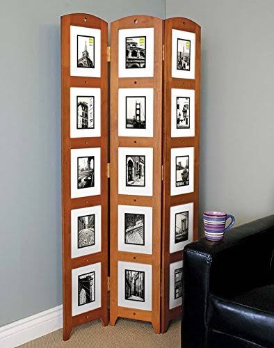 Kiera Grace Triple Panel Floor Photo Screen, 33 by 64.5-Inch, Holds 15 - 5 by 7-Inch Photos, Cairo