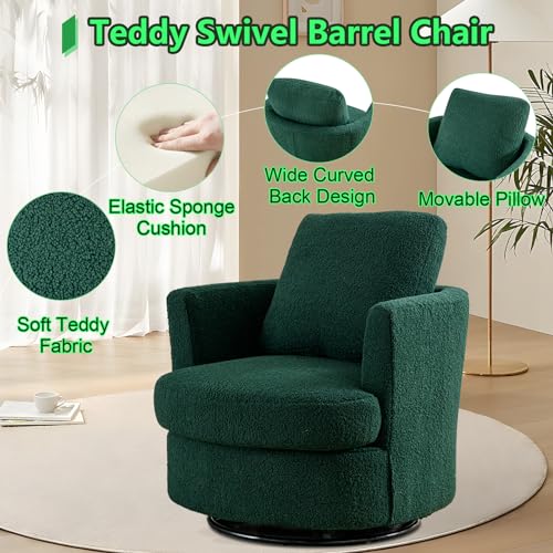 ODUWA Swivel Barrel Chair Set of 2