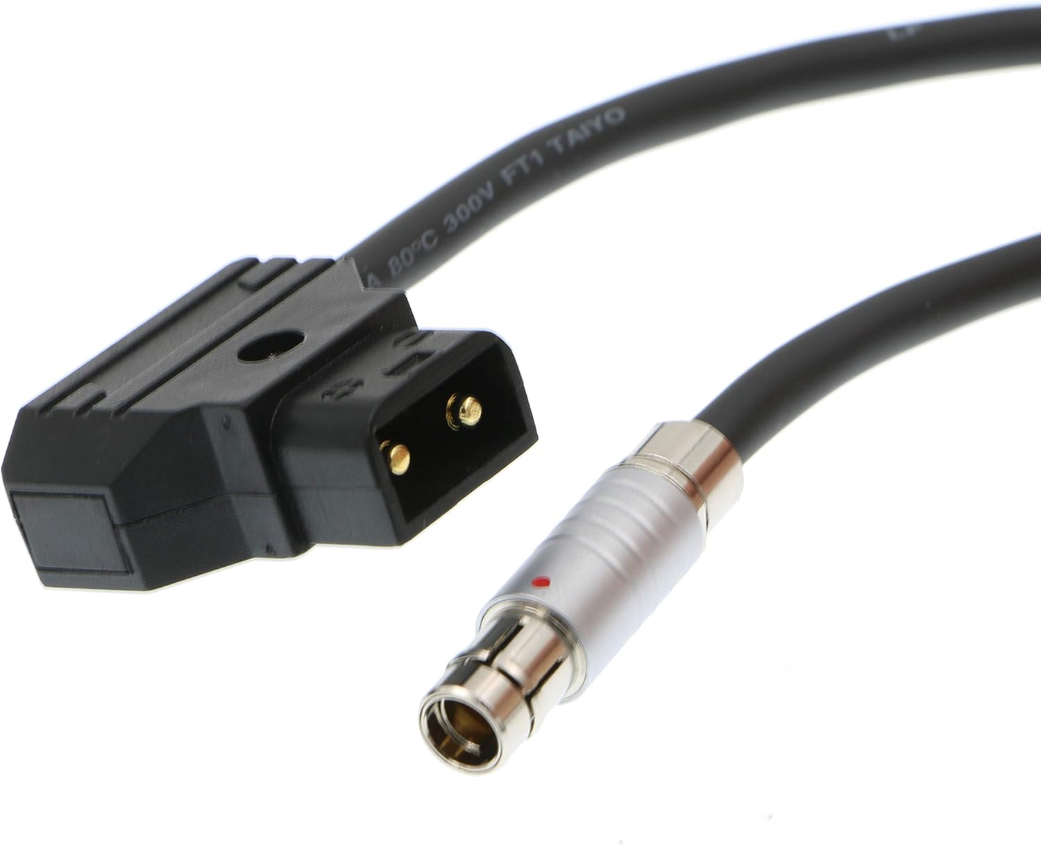 Alvin's Cables 3 Pin RS Male to D TAP Power Cable for ARRI Alexa RED TILTA Pack of 2
