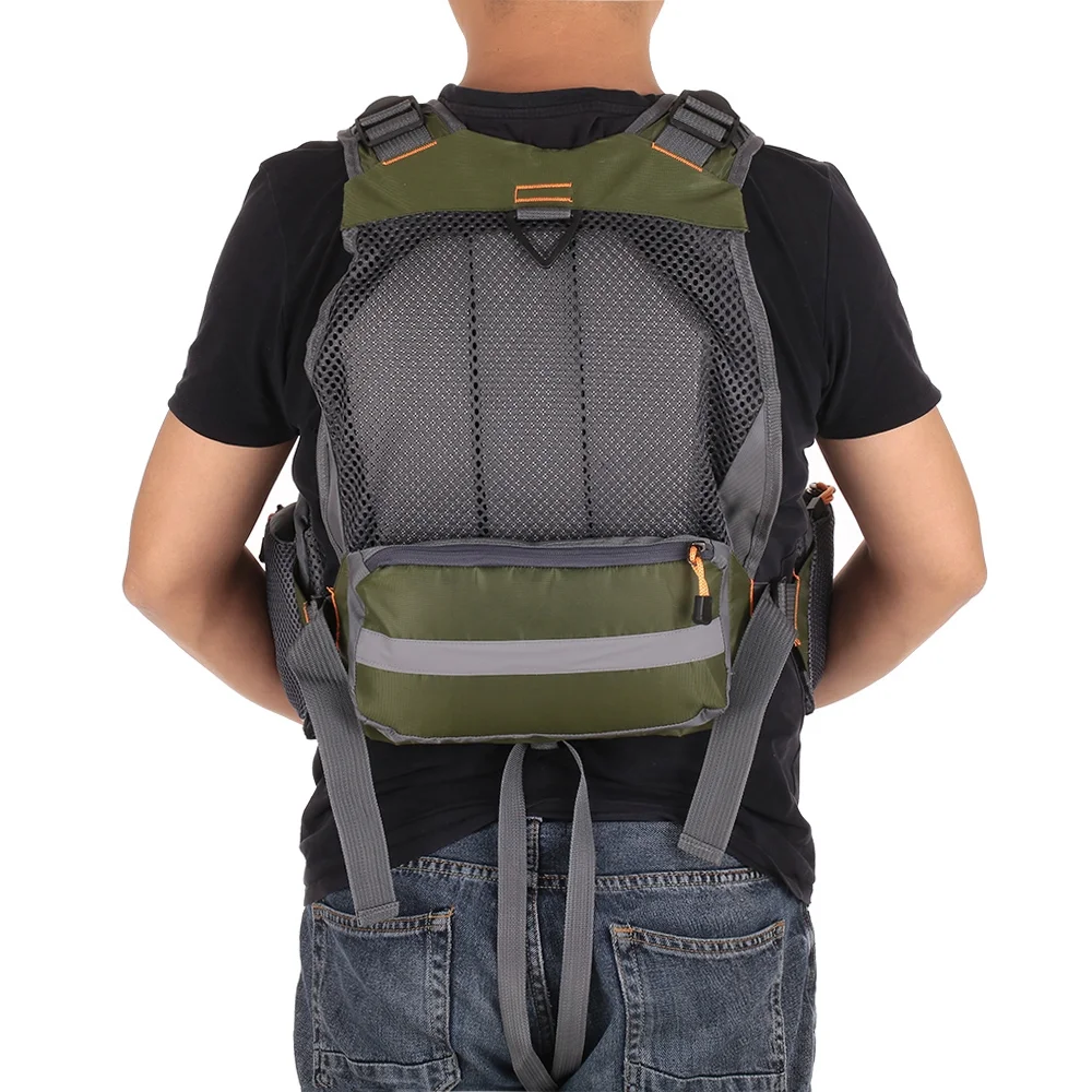 Lixada Outdoor Breathable Padded Fishing Superior 209lb Bearing Life Safety Jacket Swimming Sailing Waistcoat Utility Vest Floatation Device