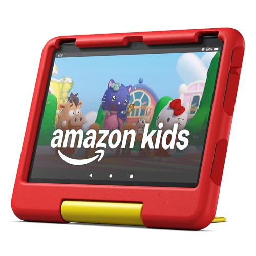 Amazon Fire HD 10 Kids tablet (newest model) ages 3-7 | Bright 10.1" HD screen with included ad-free and exclusive content, robust parental controls