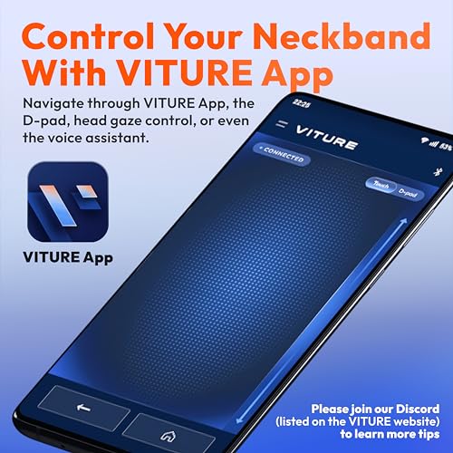 VITURE One Neckband, Official Partner of PSPlay & XBXPlay, 128GB Storage, Remote Play, Cloud Gaming, App Store, Stream on Game Consoles